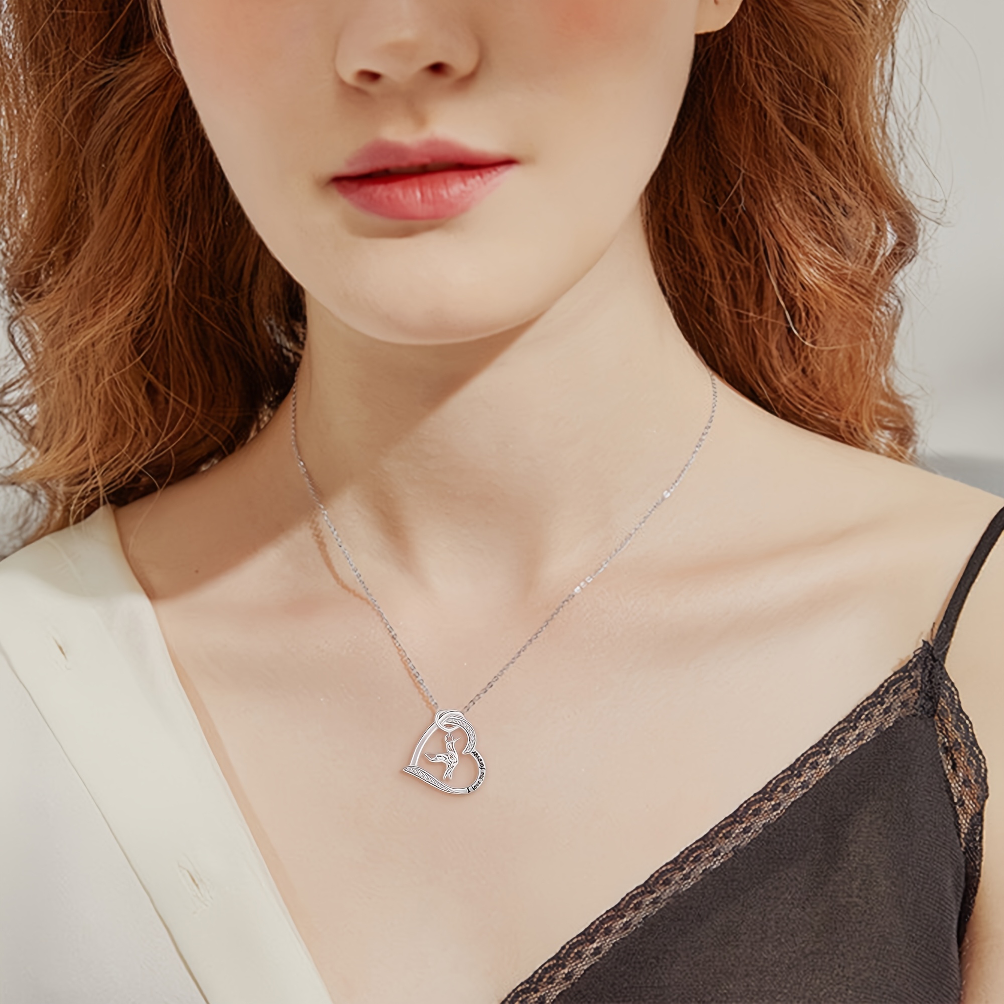 Women's S925 Sterling Silver Hummingbird Necklace